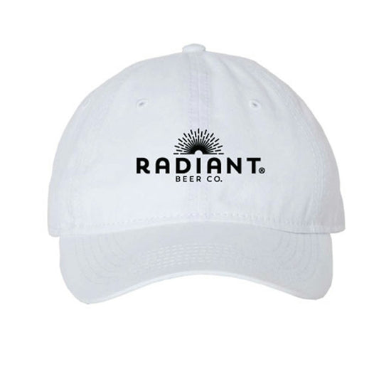 White logo dad hat