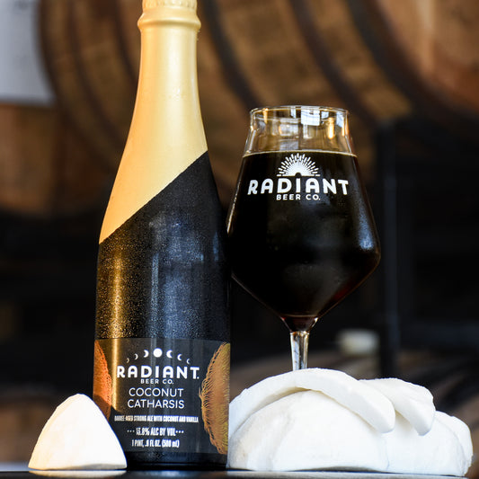 Coconut Catharsis: Strong Ale with Coconut and Vanilla Aged in Coconut Rum and Bourbon Barrels (13.3%) [2023]