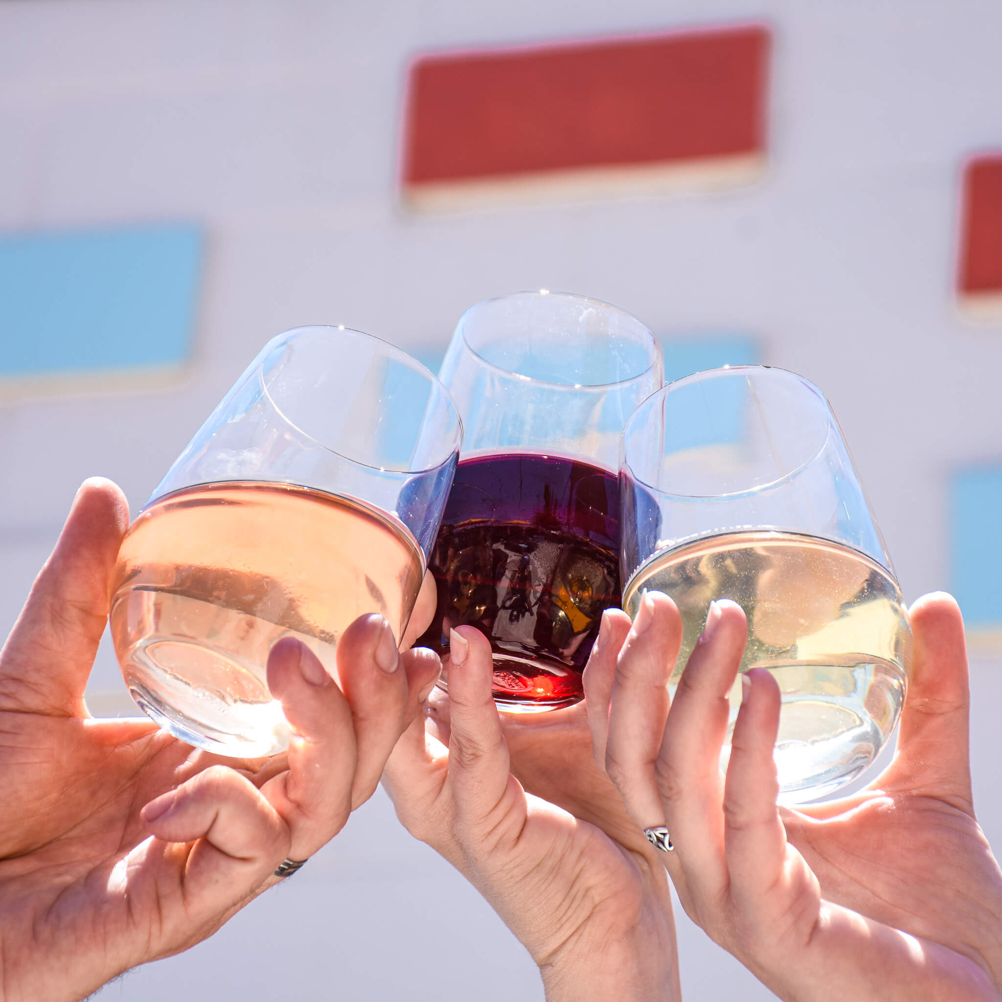 People cheer with Radiant Wine 