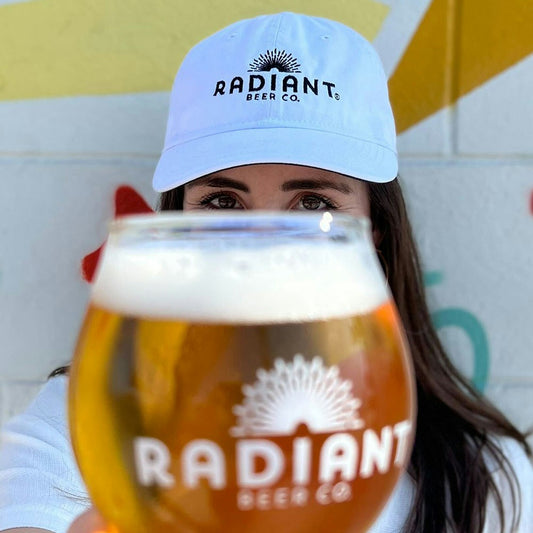 White logo dad hat 